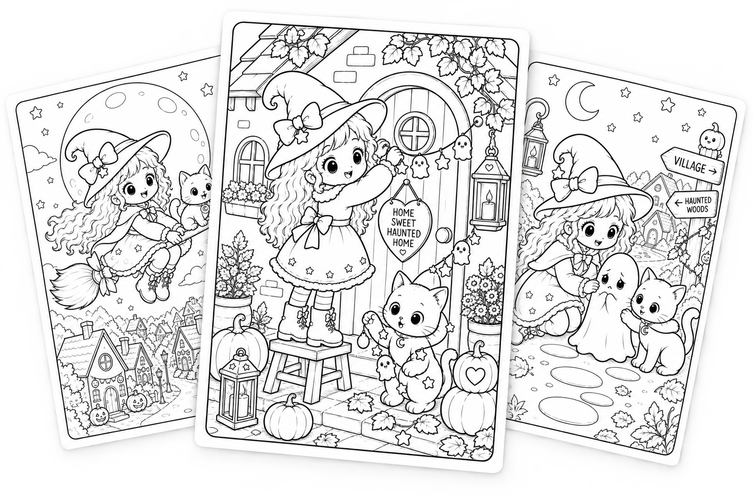 Free Hazel and Mochi printable coloring pages